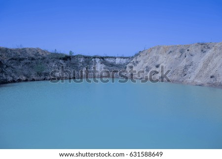 deserted lake. water resources. landscape
