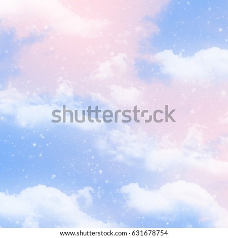 Pink and Blue Sky Clouds