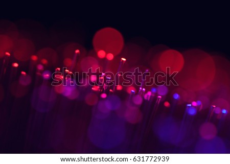 hi-tech concept abstract background, defocused illumination from fiber optic glass, vintage retro soft colors