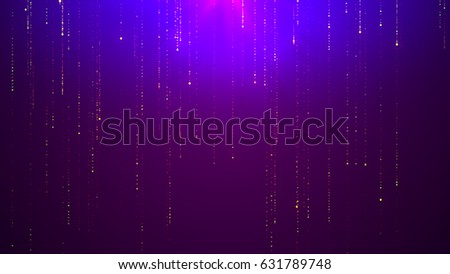 Futuristic technology, lines data stream abstract background like binary code. Abstract science fiction sci-fi matrix backdrop