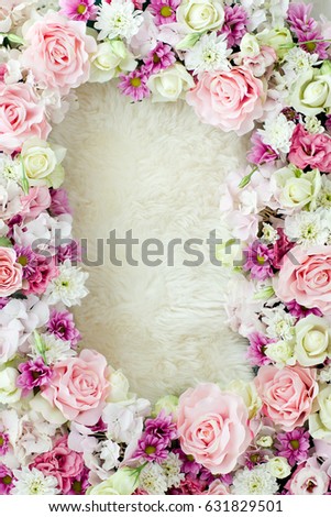 Frame for photo flowers