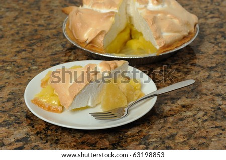 Home made lemon meringue pie