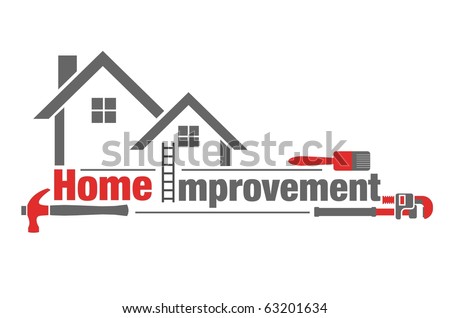 Vector illustration of home improvement icon on white background