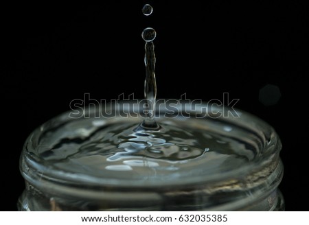 water drop on the bottle
