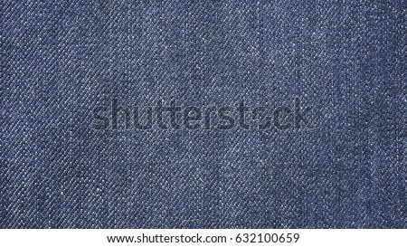 Texture of blue jeans seamless, Detail cloth of denim for pattern and background, Close up Royalty-Free Stock Photo #632100659