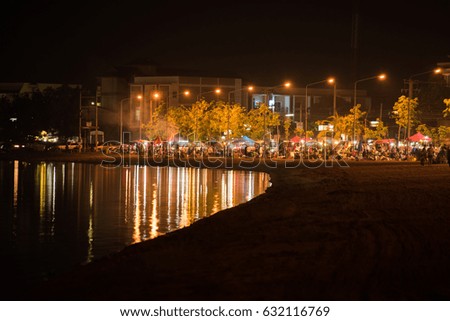 Riverside Market to night