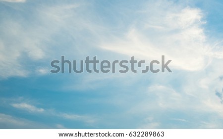 Beautiful Blue sky background.white cloud in the sky view.