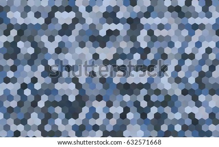 Light gray vector polygonal illustration, which consist of hexagons. Hexagonal design for your business. Creative geometric background in Origami style with gradient