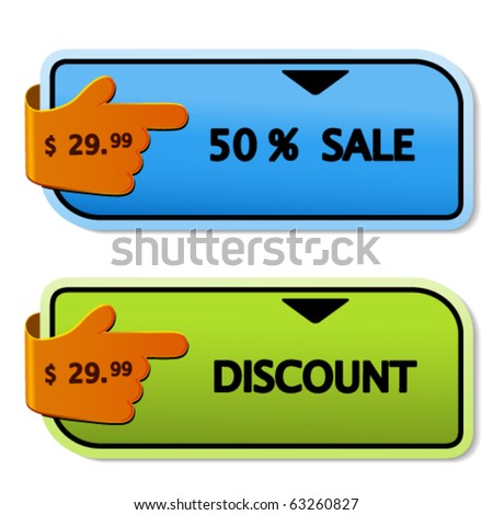 Vector shopping banners