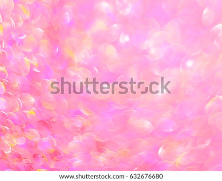 Glitter on a pink background