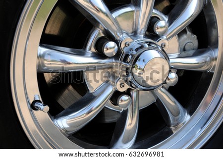 Chrome wheels
 Royalty-Free Stock Photo #632696981