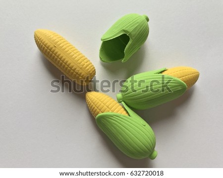 Corn shape eraser