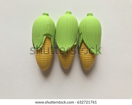 Corn shaped eraser