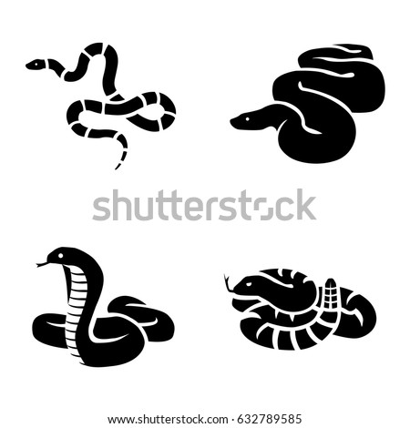 Snakes vector icons