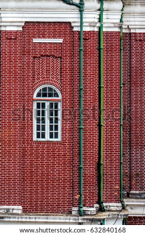  windows and arcitecture  of old Building  in Yangon ,myanmar