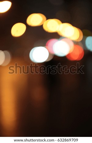 blur abstract bokeh of city night light background.