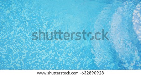 Water in the swimming pool