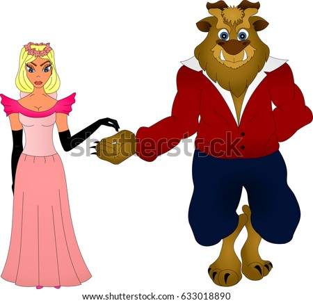 beauty and the Beast Royalty-Free Stock Photo #633018890