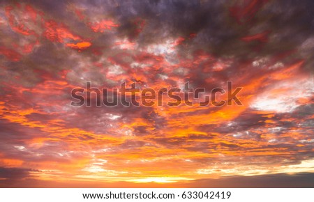 Idyllic Backdrop Sunset in the Sky 