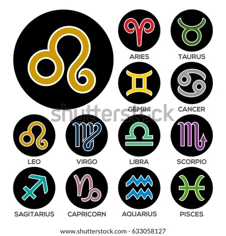 twelve symbols of the zodiac sign