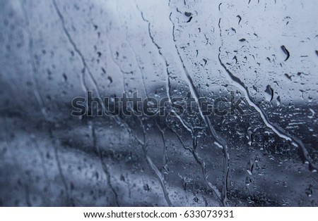 Rain on glass