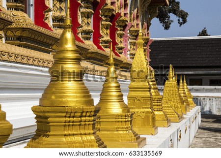 pagoda in thai temple, Thailand
