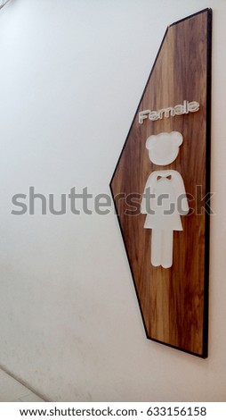 toilet signs bear art