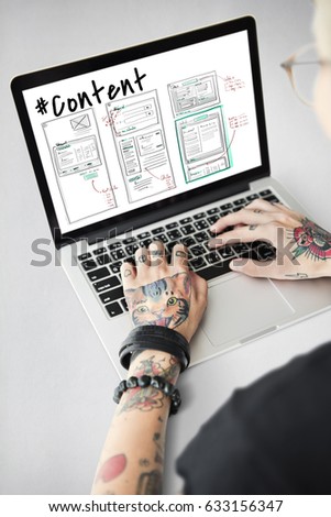 Webpage Content Design Website Icon