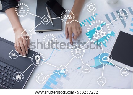 IOT. Internet of things. Automation and modern technology concept. Royalty-Free Stock Photo #633239252