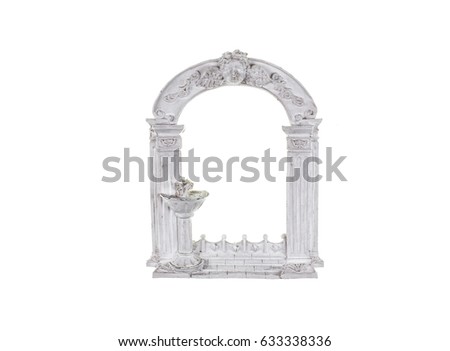White, plaster, vintage, victorian frame, baroque