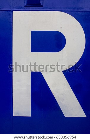 Letter "R"