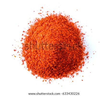 Cayenne pepper on white background Royalty-Free Stock Photo #633430226