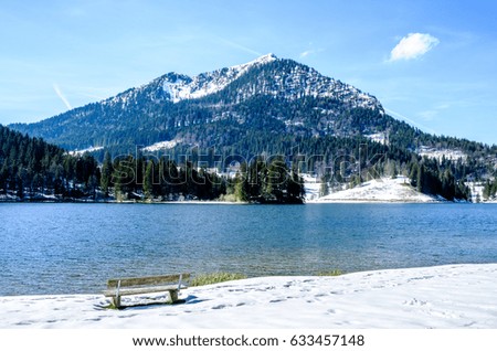 spitzingsee lake in bavaria - photo