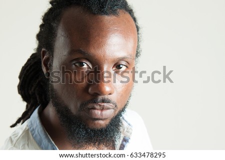 Rastafarian portrait of an African American man