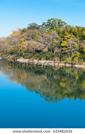  Asahi River and  Korakuen Garden,Okayama Japan.