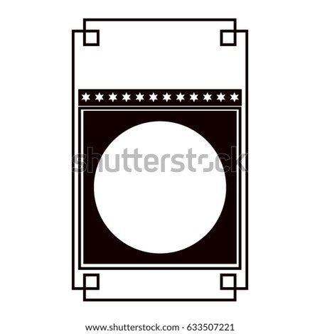 Retro piece of paper icon.Old vintage card label and cardboard theme. Isolated design. Vector illustration