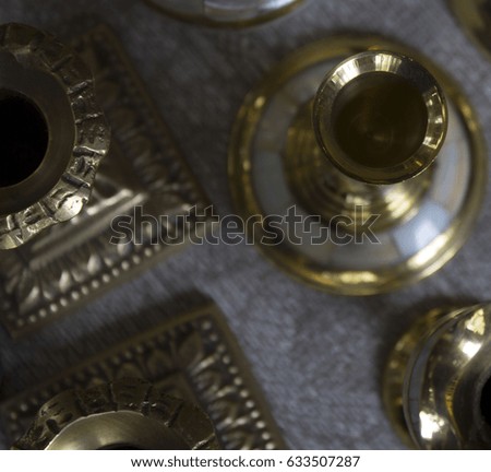 gold plated candlesticks
