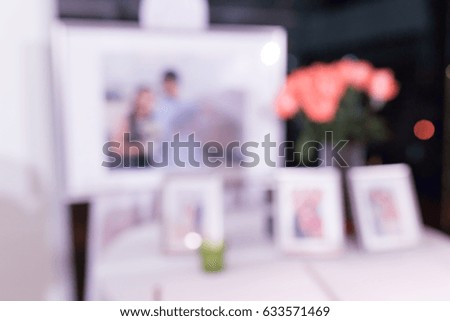 blur of Picture in the wedding ceremony event