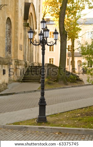 Old street lamppost. Vilnius. Lithuania.