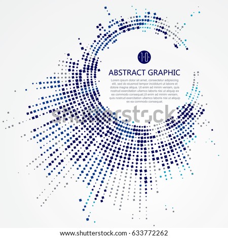 Radial lattice graphic design, abstract background. Royalty-Free Stock Photo #633772262