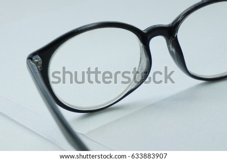 black framed glasses background