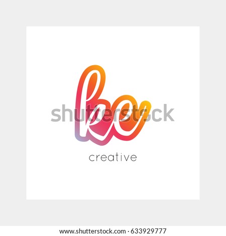 KE logo, vector. Useful as branding, app icon, alphabet combination, clip-art.