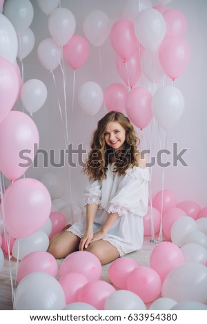 
Naughty girl with pink balls
