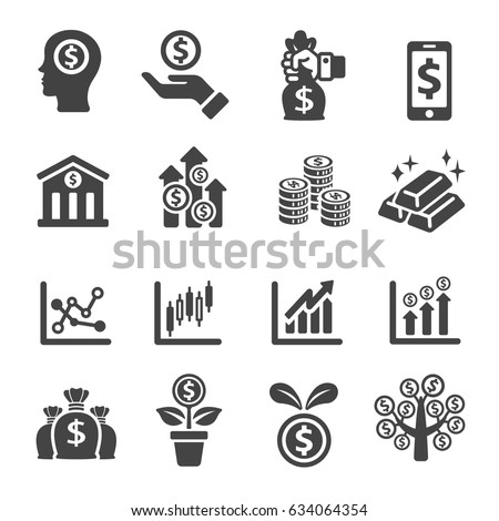 investment icon Royalty-Free Stock Photo #634064354