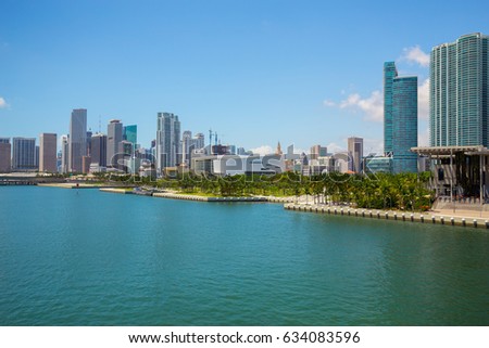 Downtown Miami Skyline. Florida. USA. 