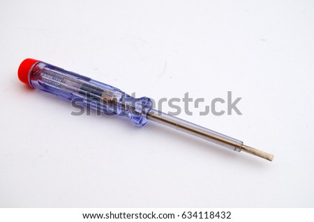 Screwdriver for testing electricity

