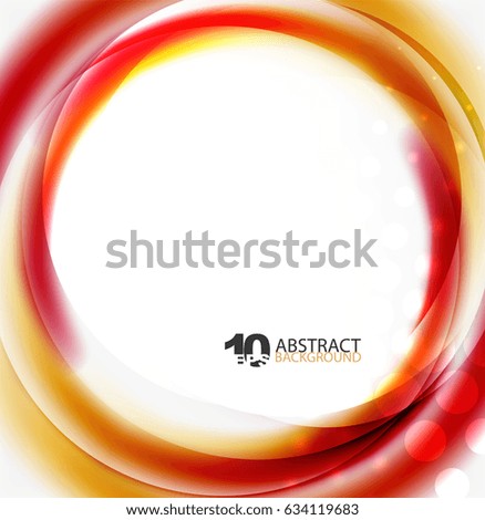 Smooth wave template. Abstract background - vector eps10 illustration