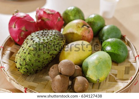 Mix tropical fruits in Philippines