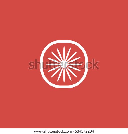 fruit icon. sign design. red background