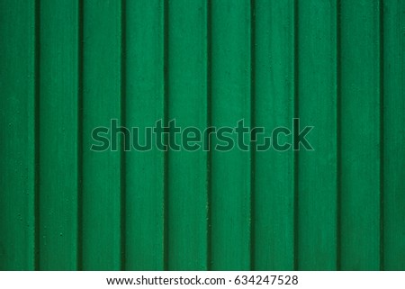 Green garage gate 